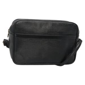 LOUIS VUITTON Epi Trocadero 27 Shoulder Bag Black M52312